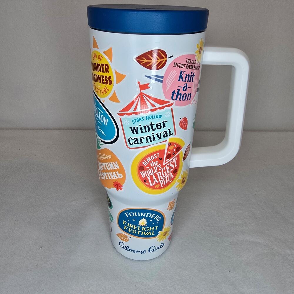 Gilmore Girls Stars Hollow Town Festivals Insulated Travel Cup, 40 oz.